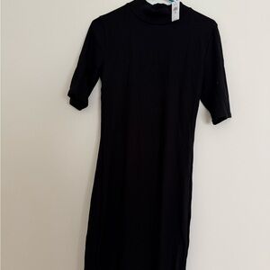GAP Black Sheath Dress with 3/4 Sleeves